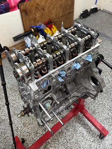The K24 has been cleaned and new ARP bolts and brand new OEM head gasket has been installed. Check out the new video on the c...