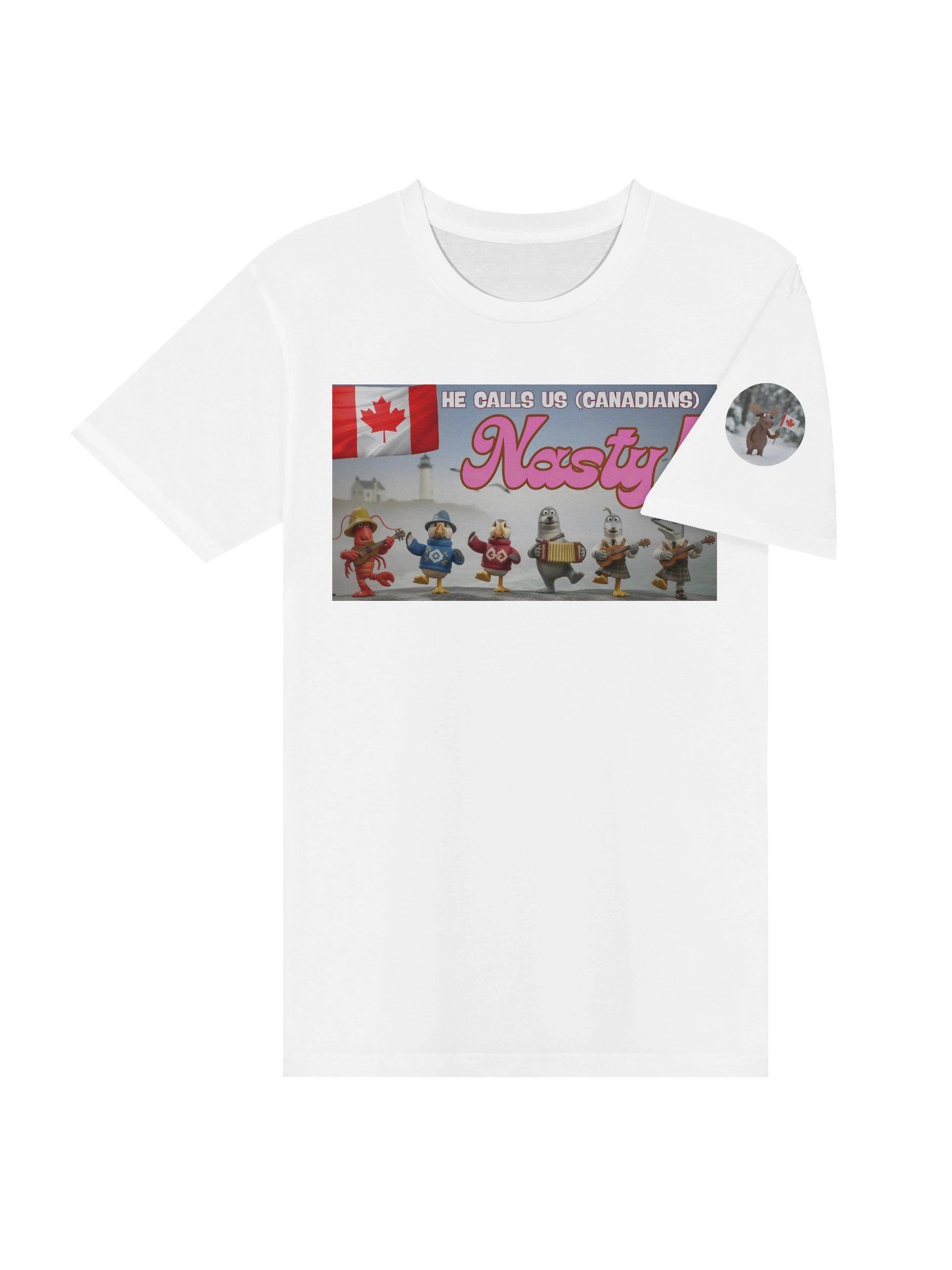 He Called Us Nasty | Essential Character Tee Heavyweight (White) product image (4)