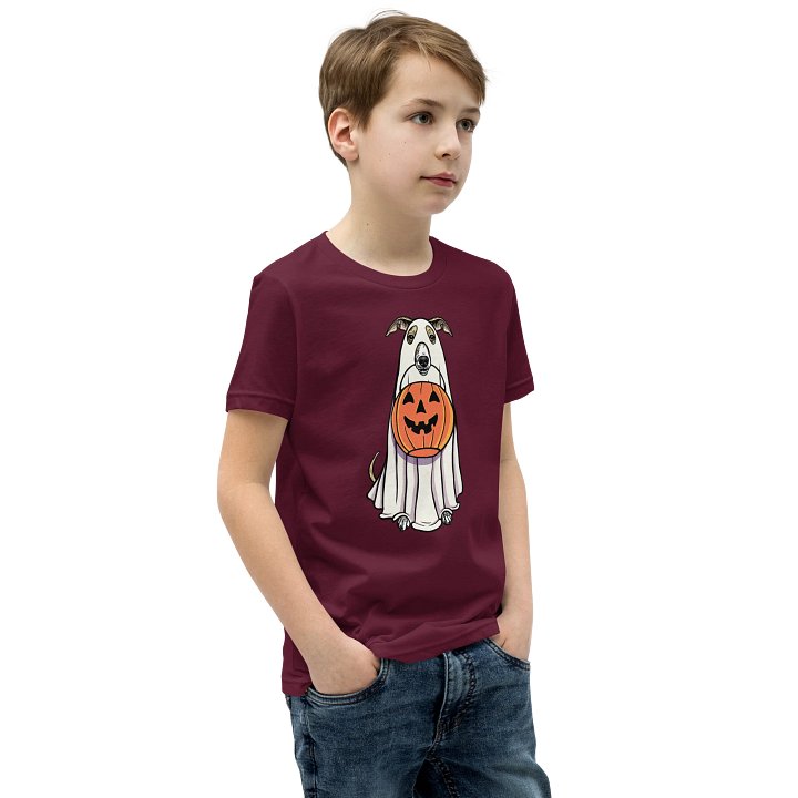 Halloween Italian Greyhound(Fawn) Youth T-Shirt product image (2)