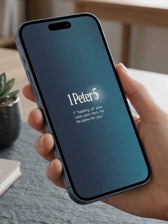 1 Peter 5:7 | Phone Lockscreen product image (1)