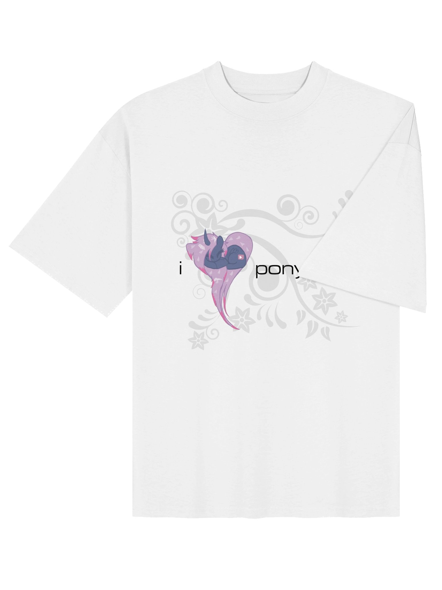 I Heart Ponystep Oversized Shirt BOW product image (4)