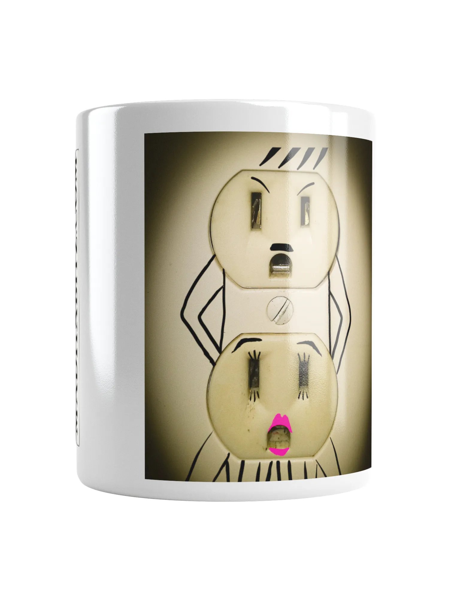 Expressive Faces White Glossy Mug product image (1)