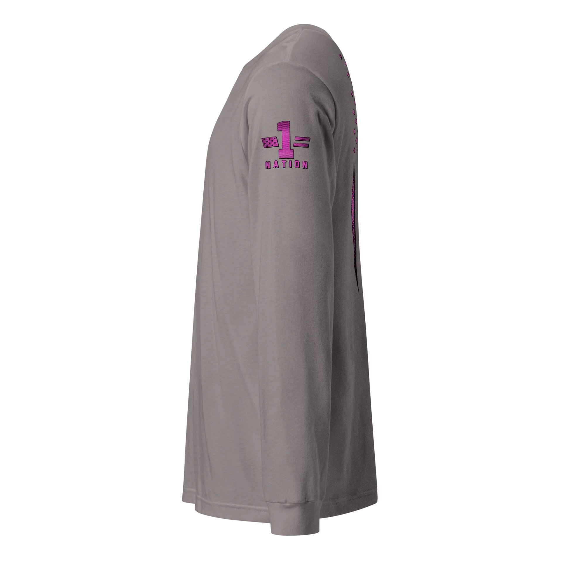 Pink Carbon Onyx American Flag Long Sleeve product image (8)