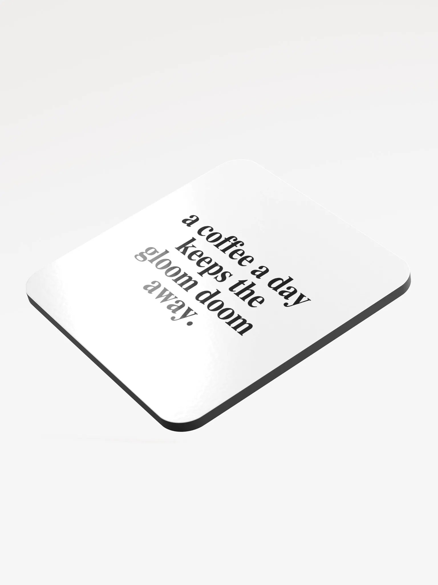 Coffee Gloom Coaster (White) product image (4)