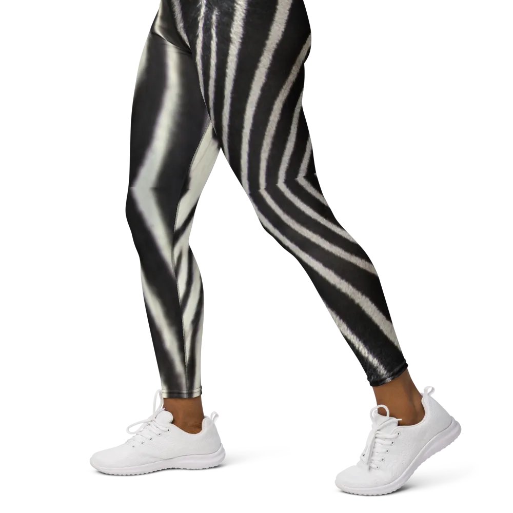 Zebra Stripes Pattern | All-Over Print Yoga Leggings product image (4)