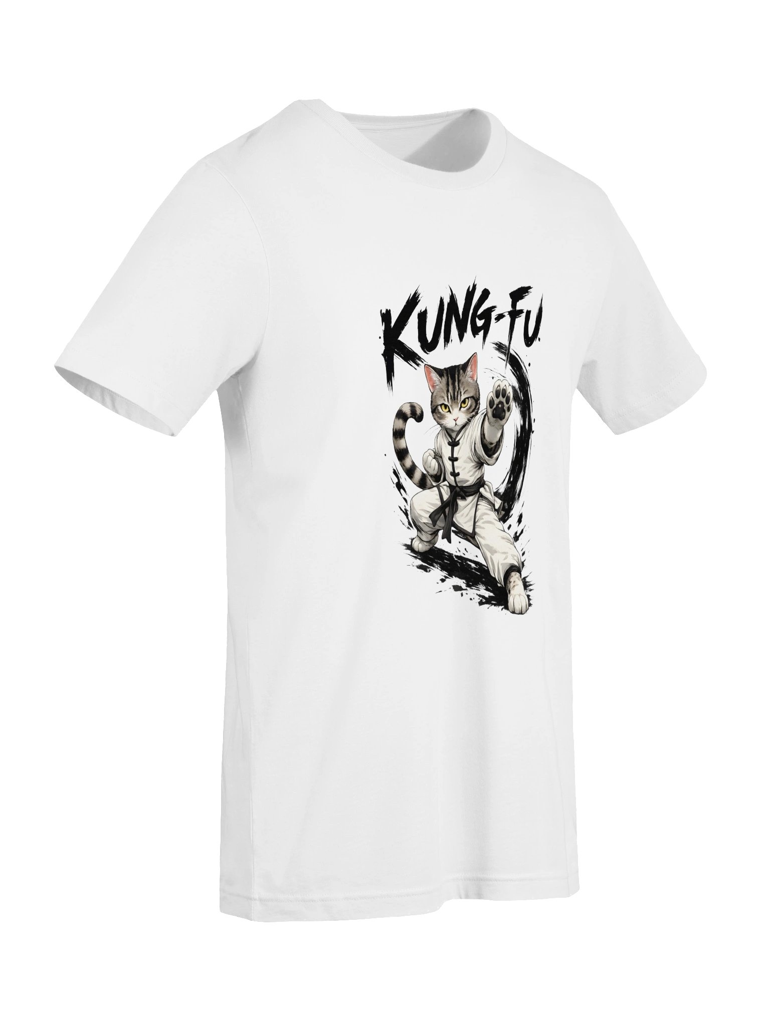 Kung-Fu Martial Arts Cat Funny Graphic T-Shirt product image (7)