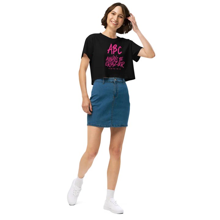 ABC Always Be Crazier Women's Crop Top product image (2)