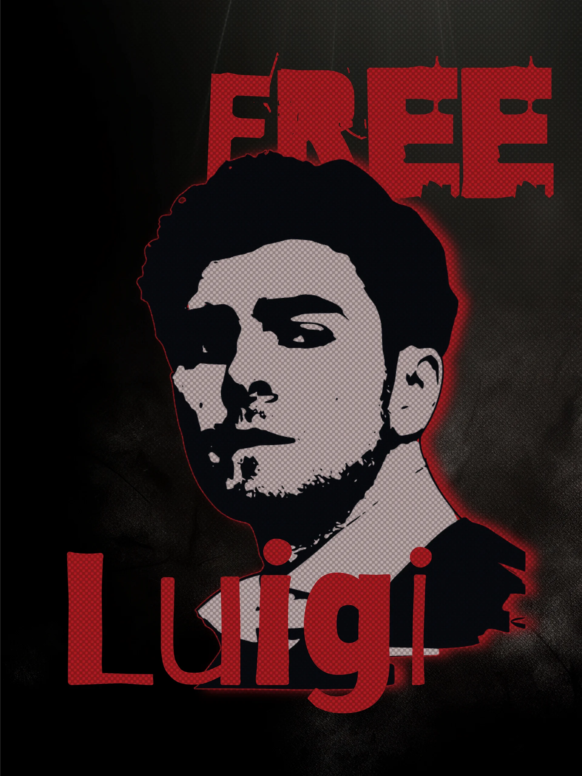 Free Luigi Mangione Mobile Wallpaper Black product image (3)