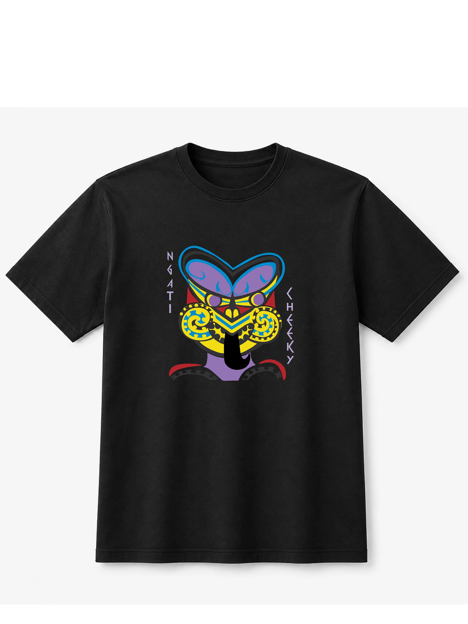 Ngāti Cheeky Black Tee product image (3)