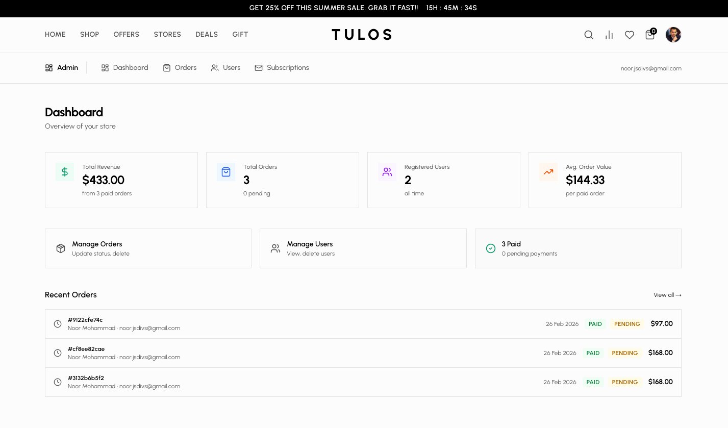 Tulos — The Ultimate Full-Stack E-Commerce Platform (Next.js 16+ & Tailwind v4) product image (8)