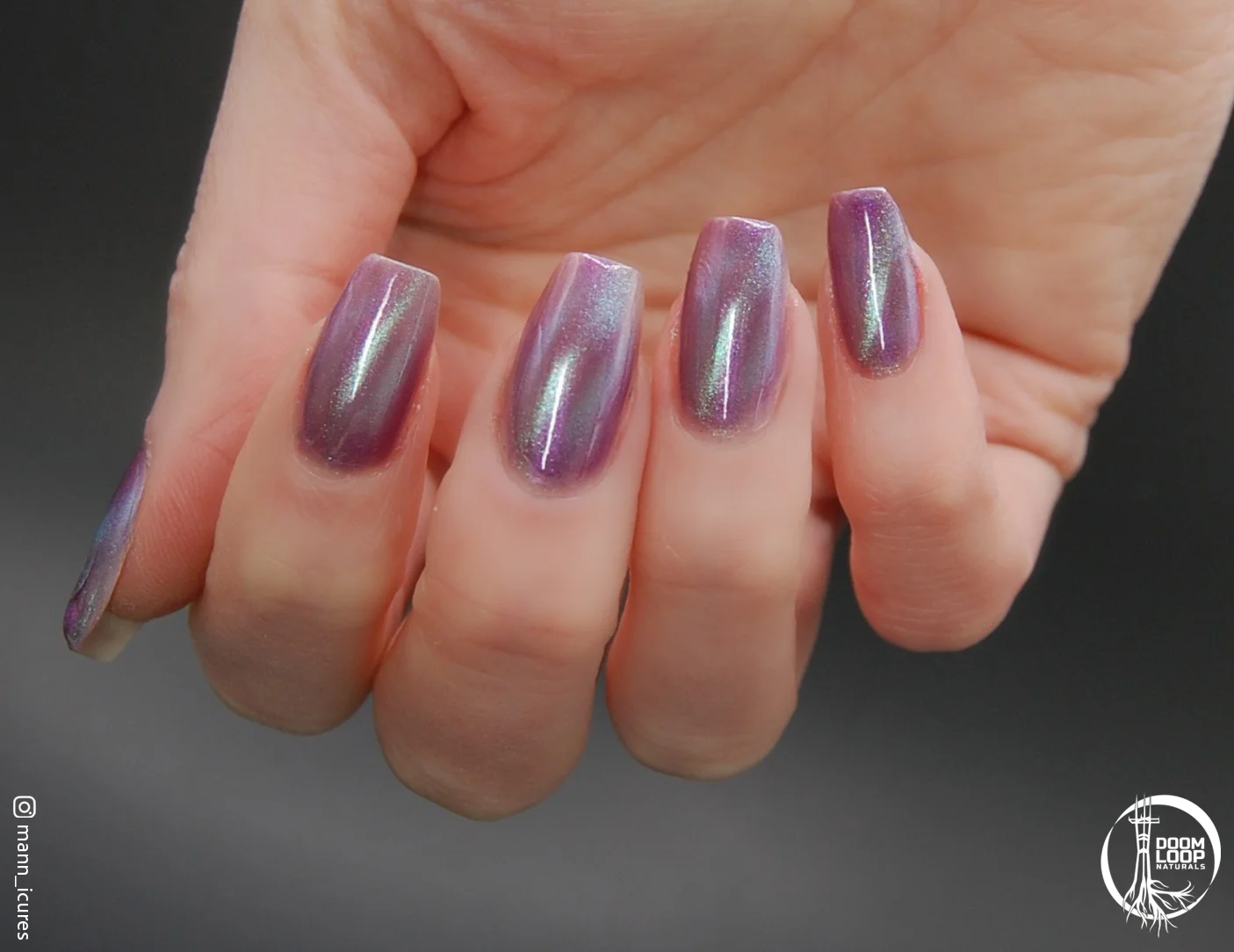 BREAKFAST at the END of TIME - Violet Teal Magnetic Nail Polish product image (2)