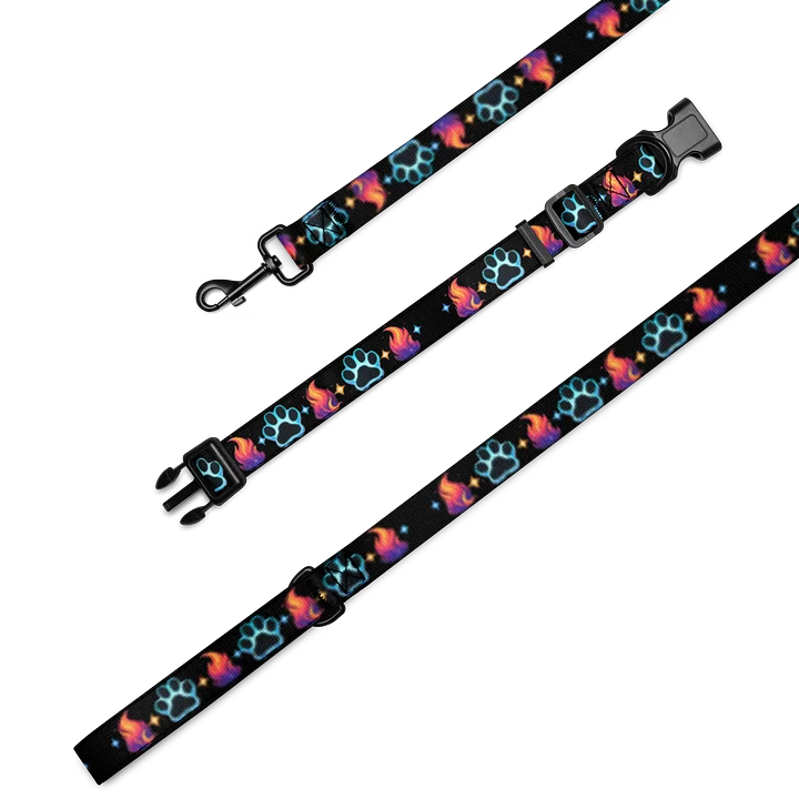 • Glimmerkit Tail Flame & Paw Print Leash & Collar Set | Arkfall Kitty Collective product image (2)