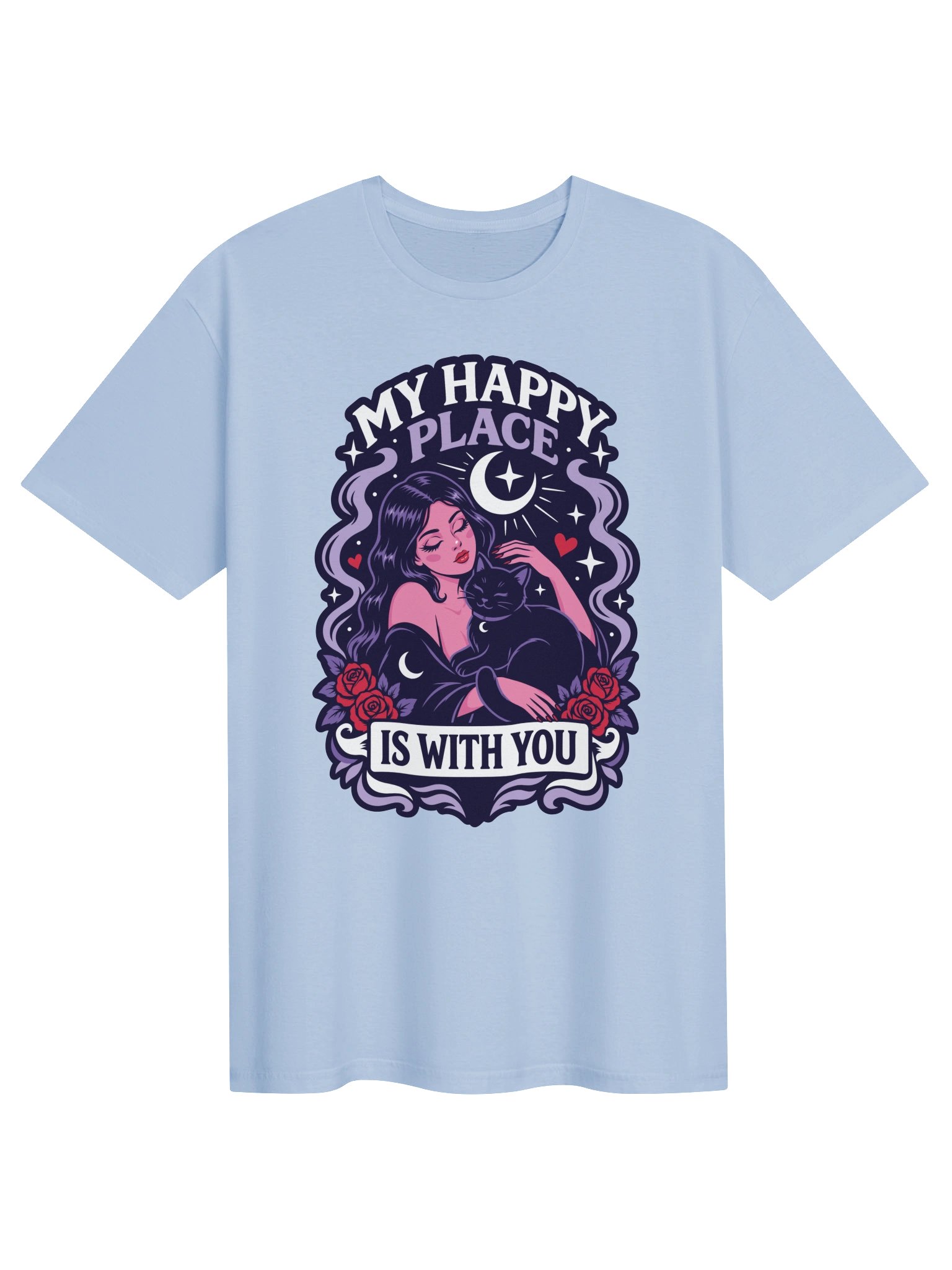 My Happy Place is With You Void Cat Shirt product image (2)