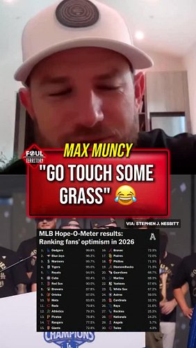 In the words of Max Muncy: 