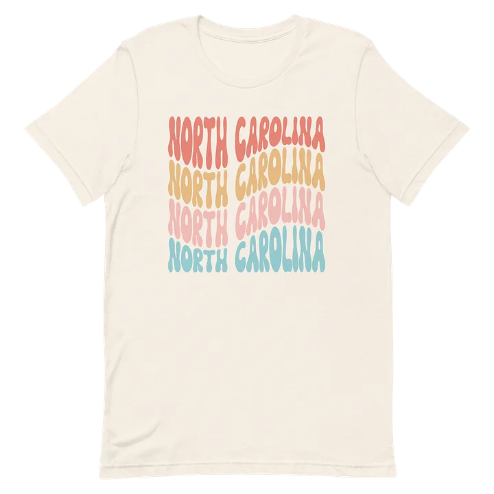 North Carolina Retro Wavy Tee product image (8)