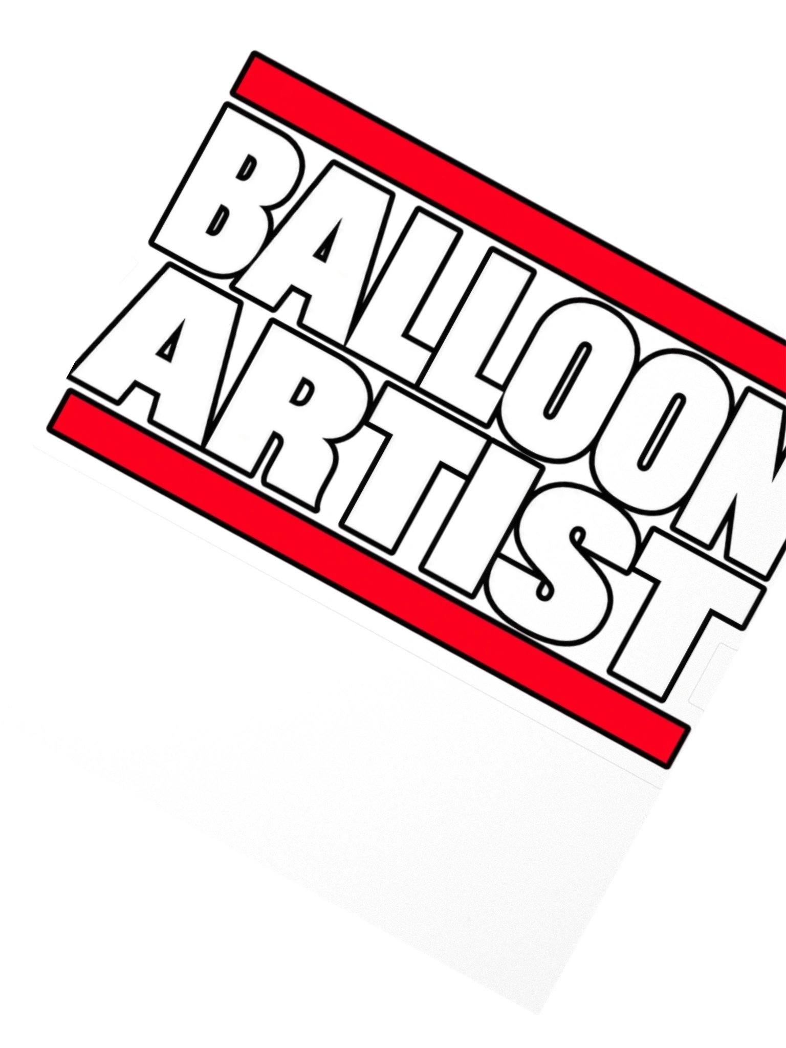 Balloon Artist Old School Kiss Cut Sticker product image (2)