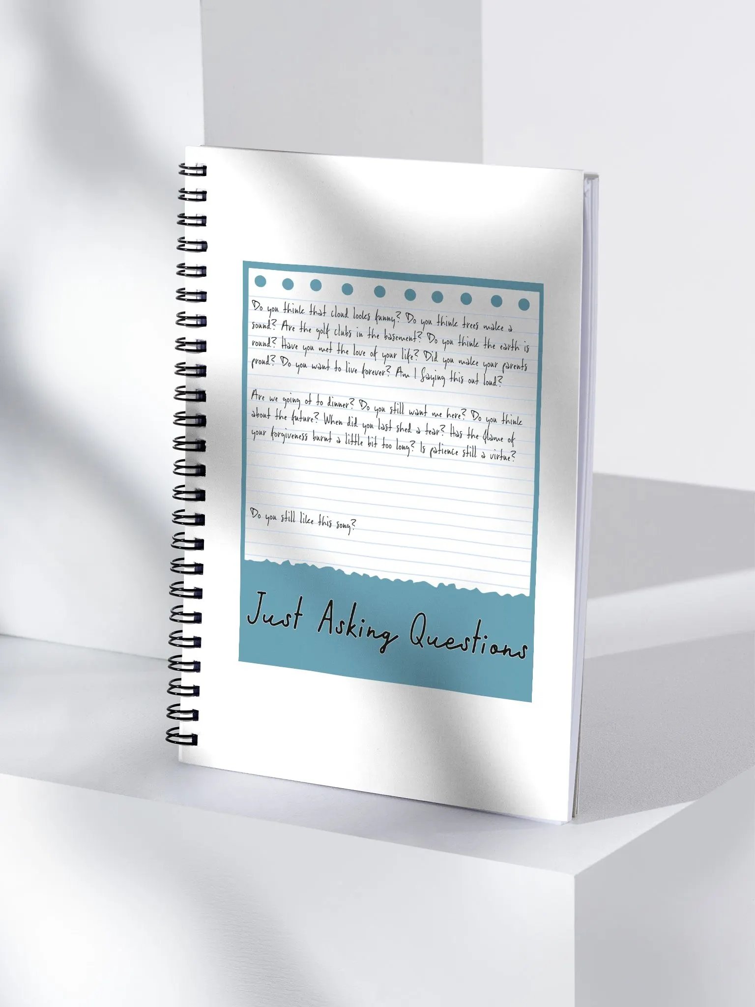 "Just Asking Questions" Lyric Notebook product image (4)