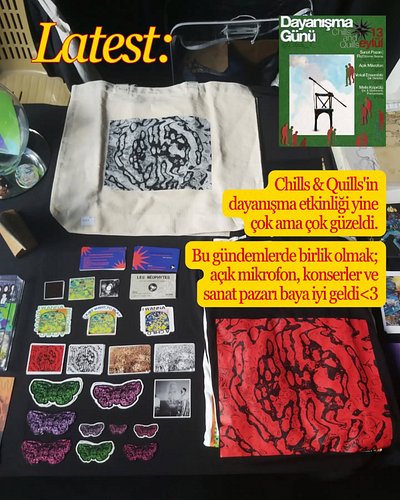 Filistin ve yerel sanatçılarla dayanışma etkinliğinden!<3 @chills___quills 'e ve @0_sbcs__1_ 'e hepimize bu alanı açtıkları, ...