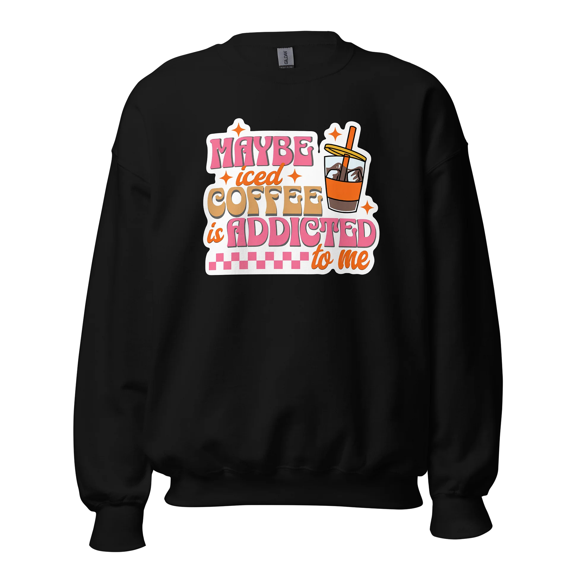 Maybe Iced Coffee Is Addicted To Me Retro T-Shirt product image (1)