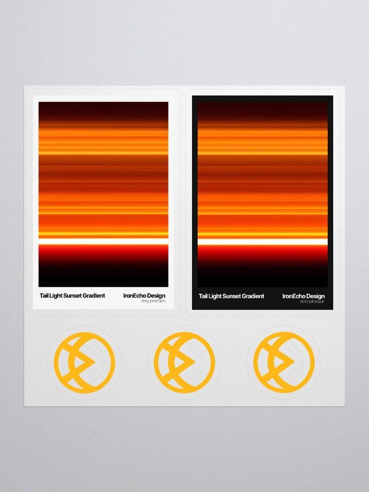 Pixel Stretch Sunset Gradient Sticker Set product image (1)