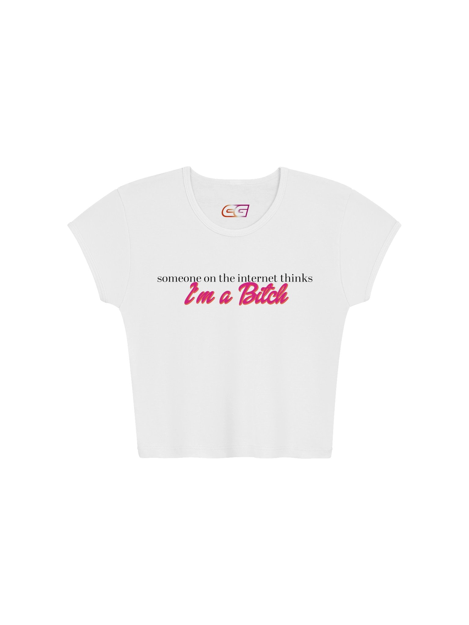 The internet thinks Cropped tee product image (1)