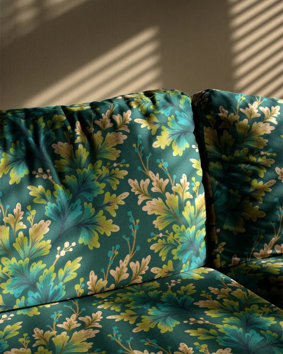 Upholstered Couch Interior Mockup product image (1)