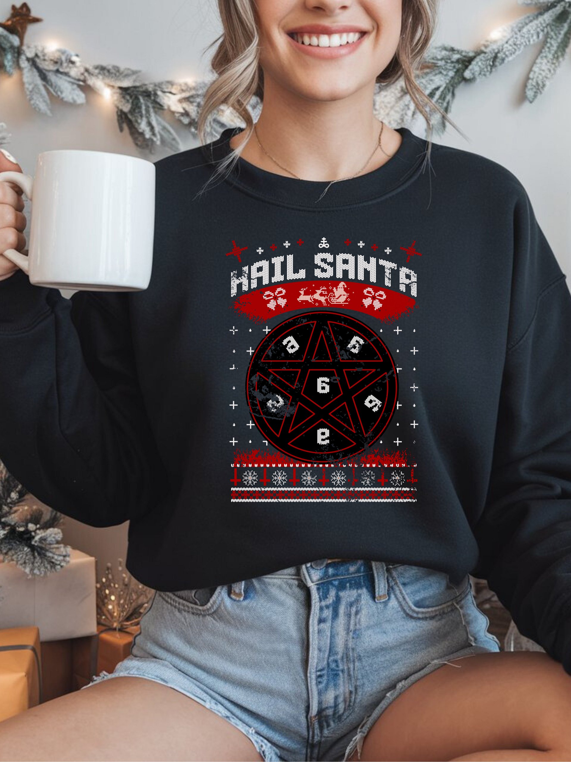 Hail Santa Sweatshirt product image (2)
