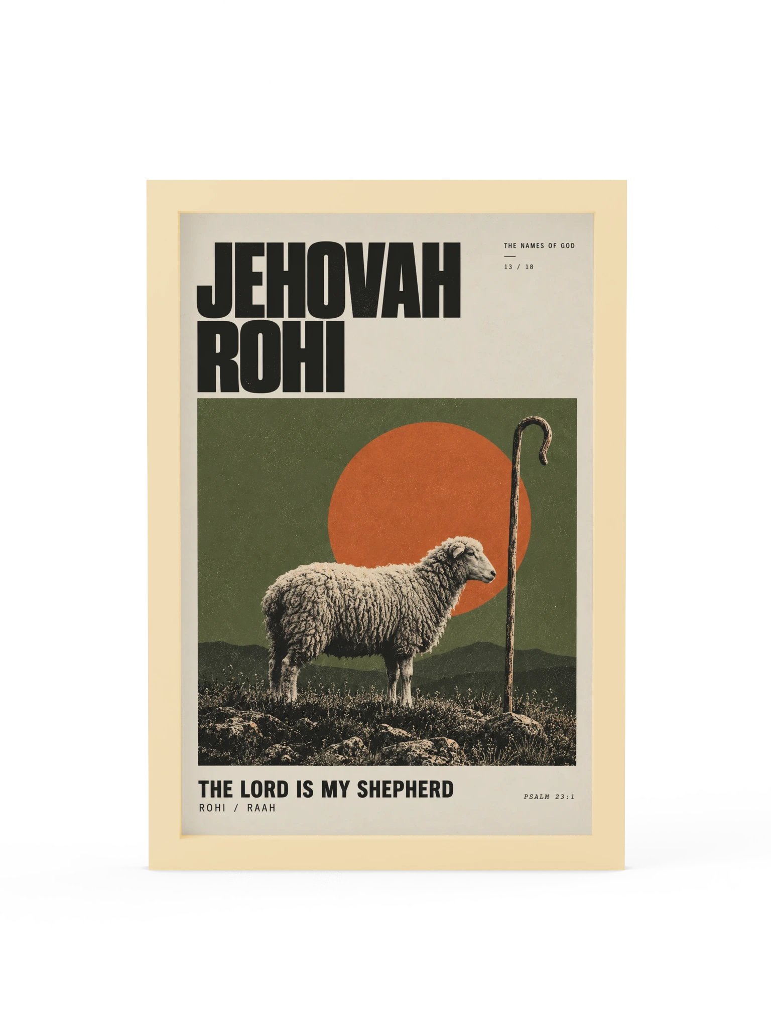 Jehovah Rohi | Names of God Framed Print product image (1)