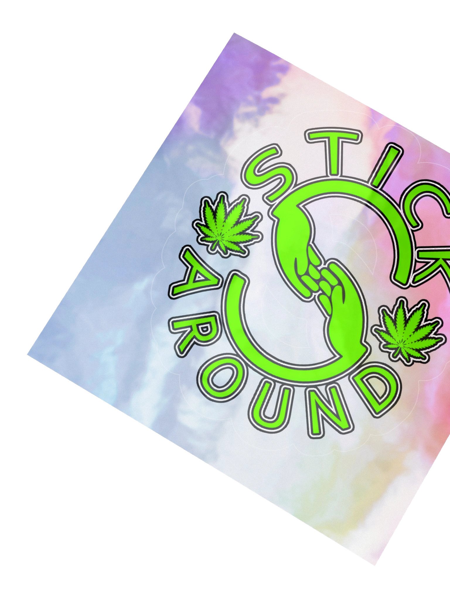 Stick Around Holographic Sticker product image (6)