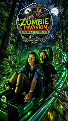 Would you be brave enough to ride the Zombie Invasion Mountain Coaster in Pigeon Forge? 🧟‍♂️ Who would you like to do this wi...