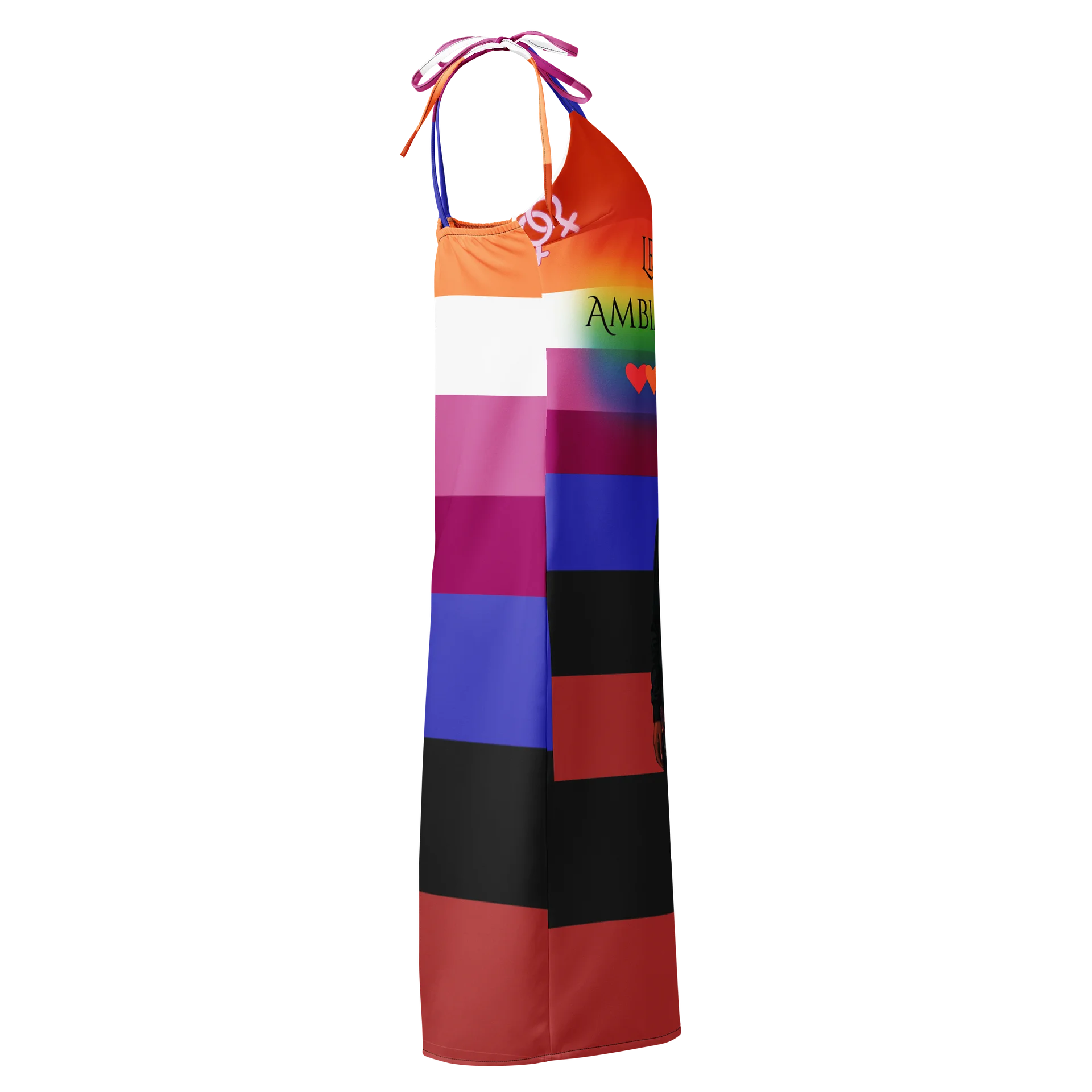 Lesbian Ambiamorous Pride Slip Dress product image (4)