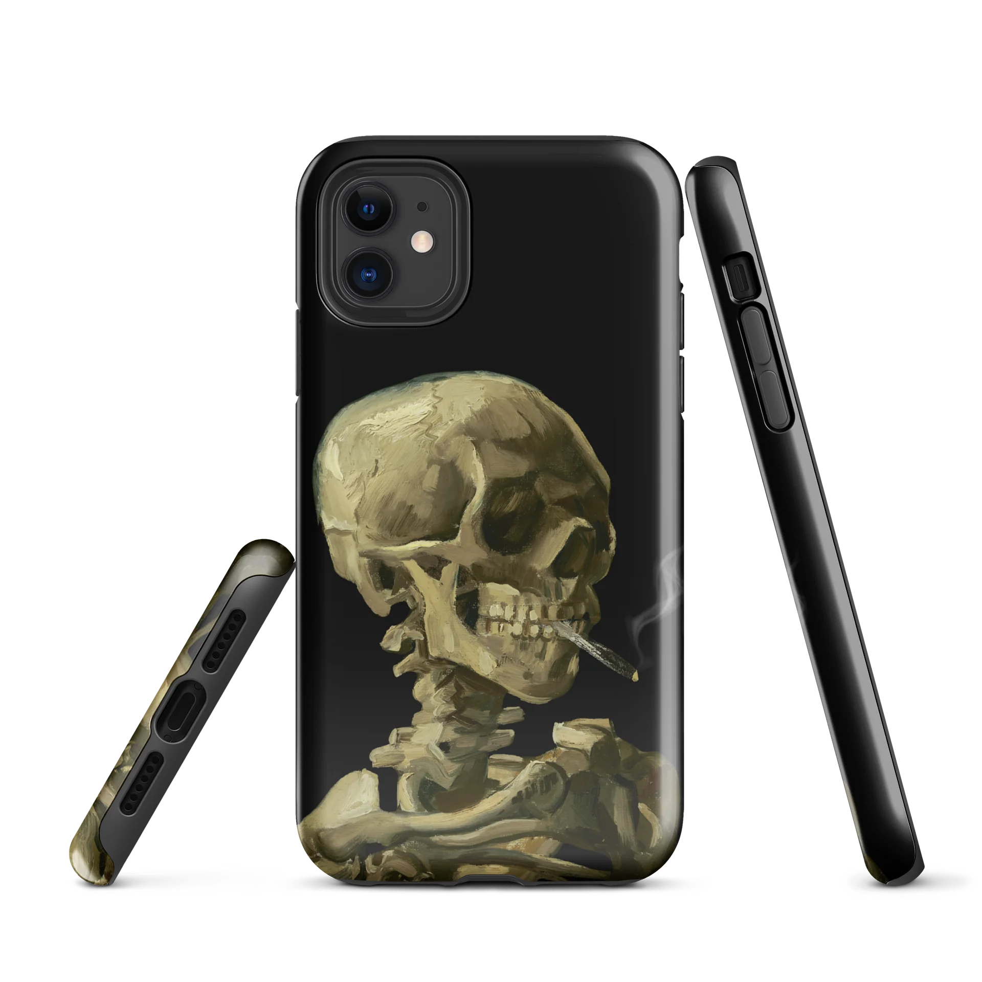 Van Gogh – Skull of a Skeleton with a Burning Cigarette iPhone® Tough Case product image (1)