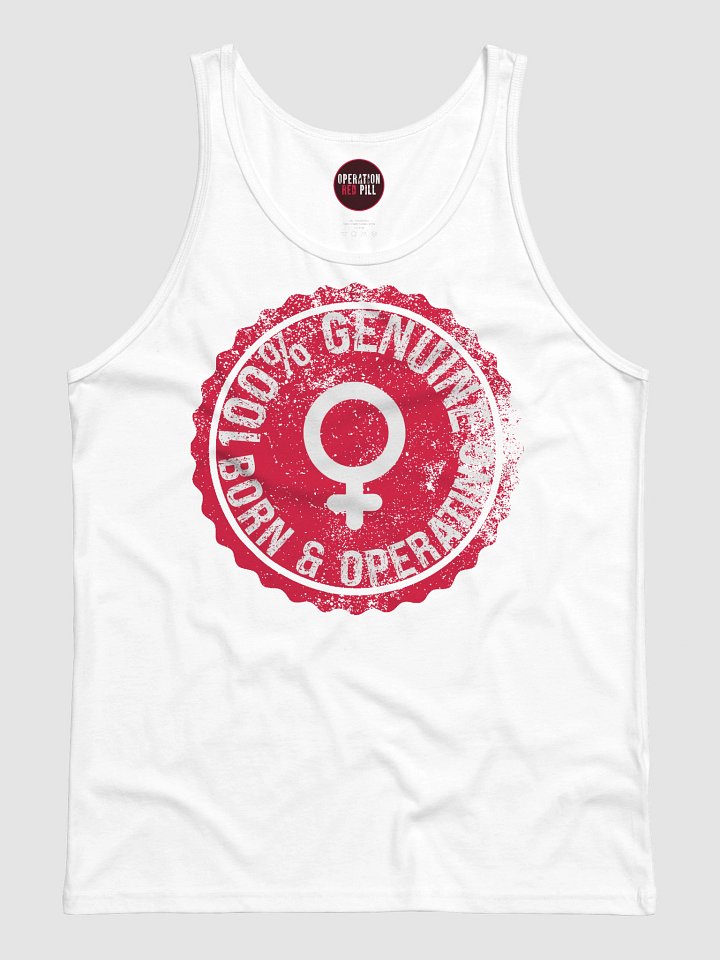 "100% Female" Tank Top - White product image (1)