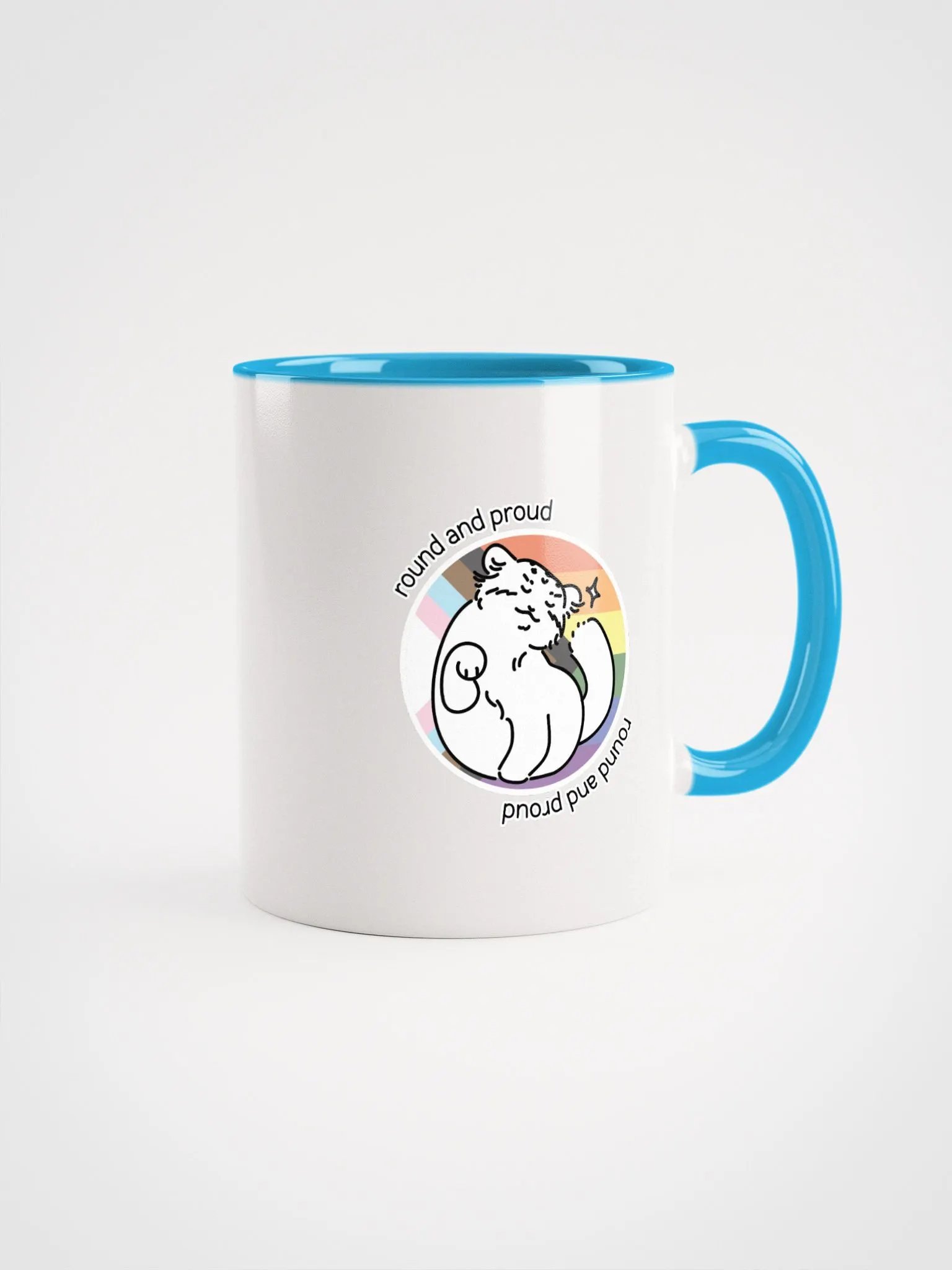 Round and Proud Manul Pride Pastels Version - Mug product image (5)