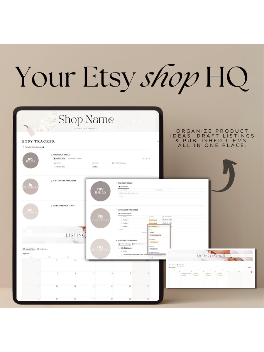 Etsy Shop Planner - Notion Template product image (2)