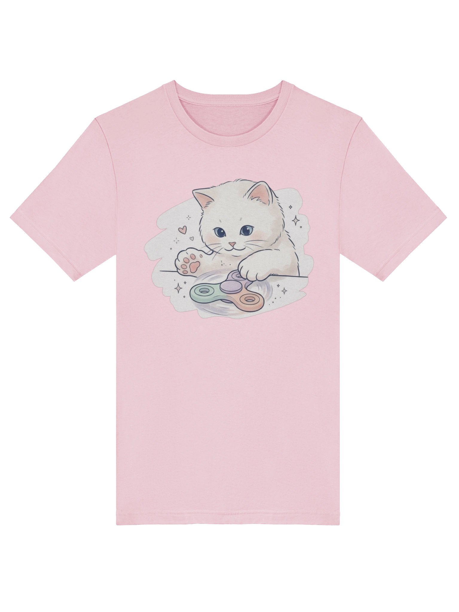 "Cozy Curiosity" Spinner Cat T-Shirt product image (1)