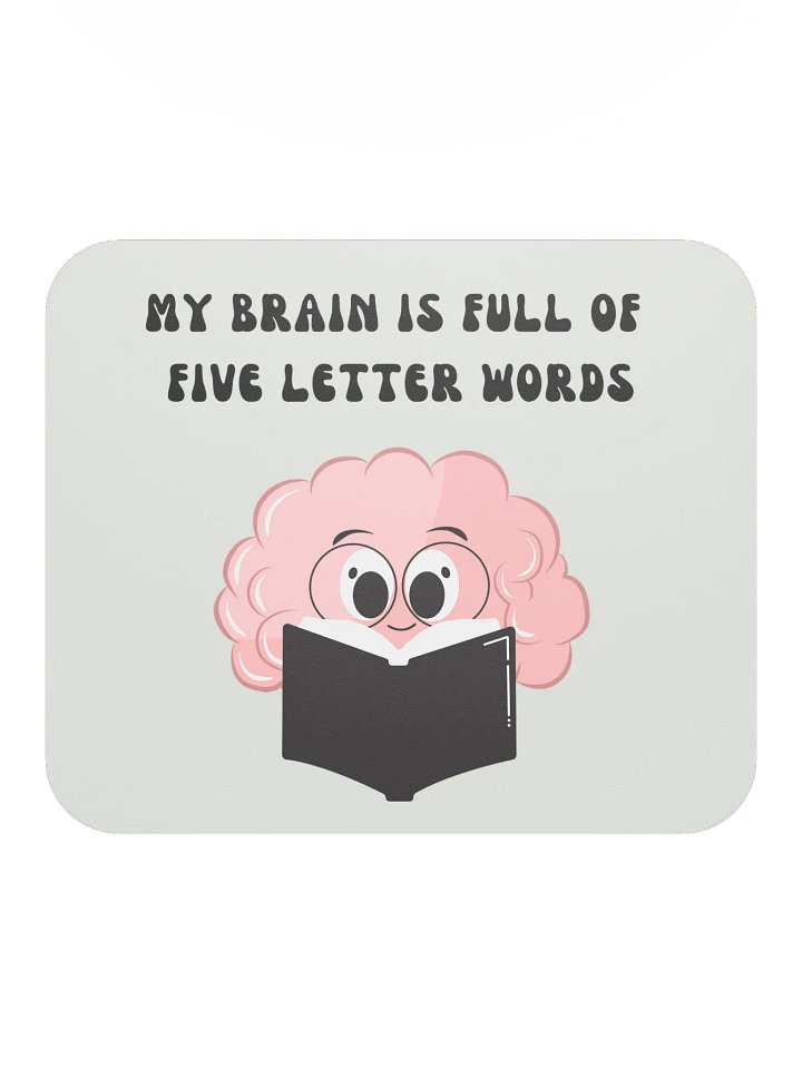 My Brain is full of Five Letter Words Mouse Pad product image (2)