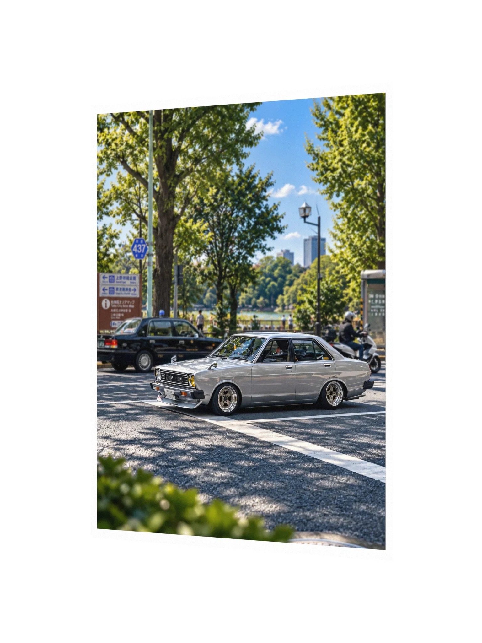 Datsun Sunny B310 at Ueno Park, Tokyo | Photo Print product image (3)