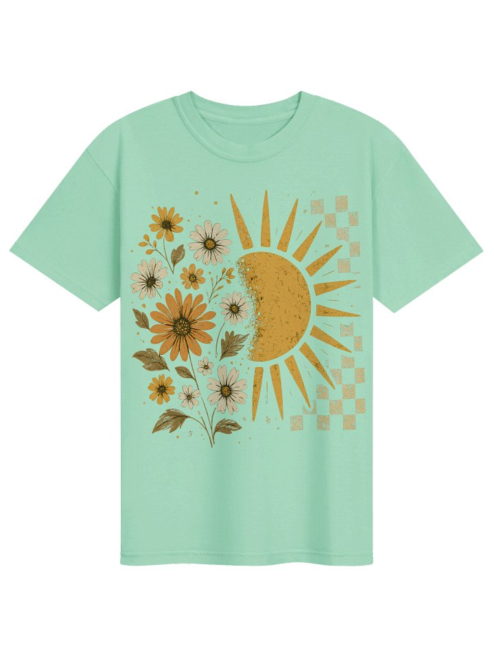 Sunflower Graphic Tee, Comfort Colors Boho Floral T-Shirt, Daisy Sun Shirt, Vintage Wildflower Tee, Unisex product image (56)