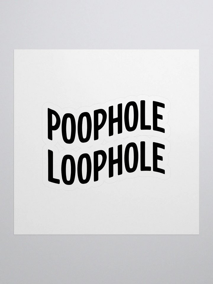 Poophole Loophole Sticker Set product image (1)