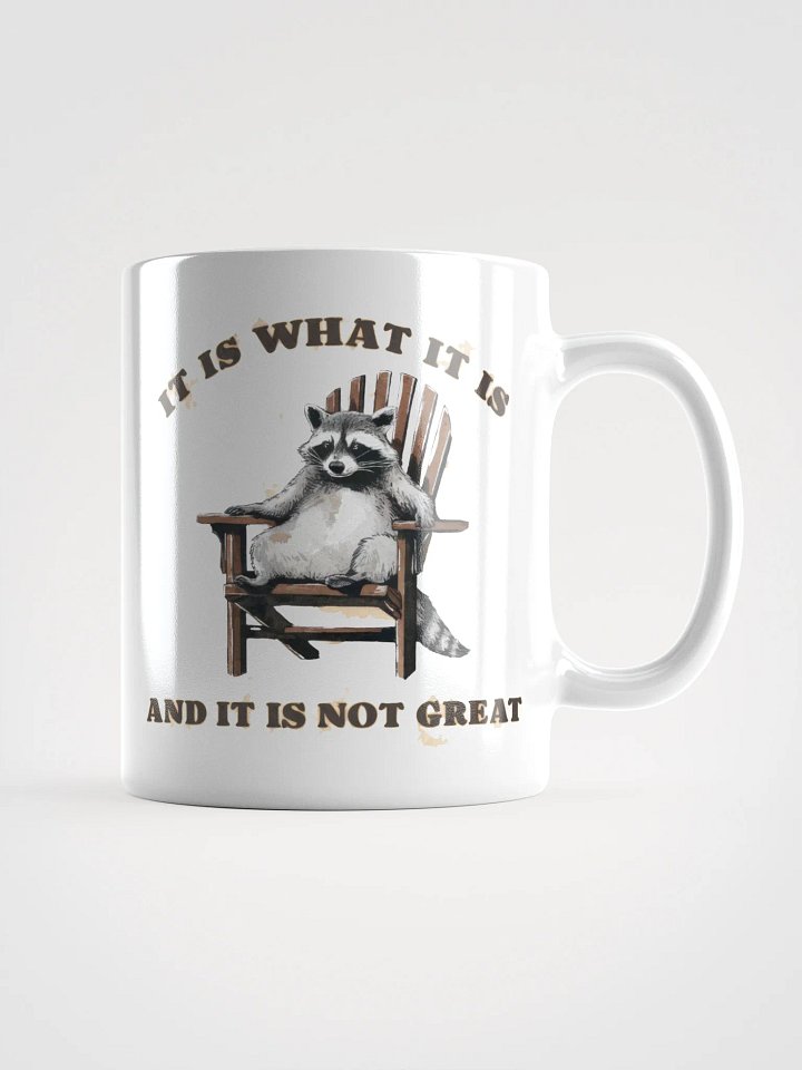 Raccoon It is What it Is Glossy Mug product image (3)