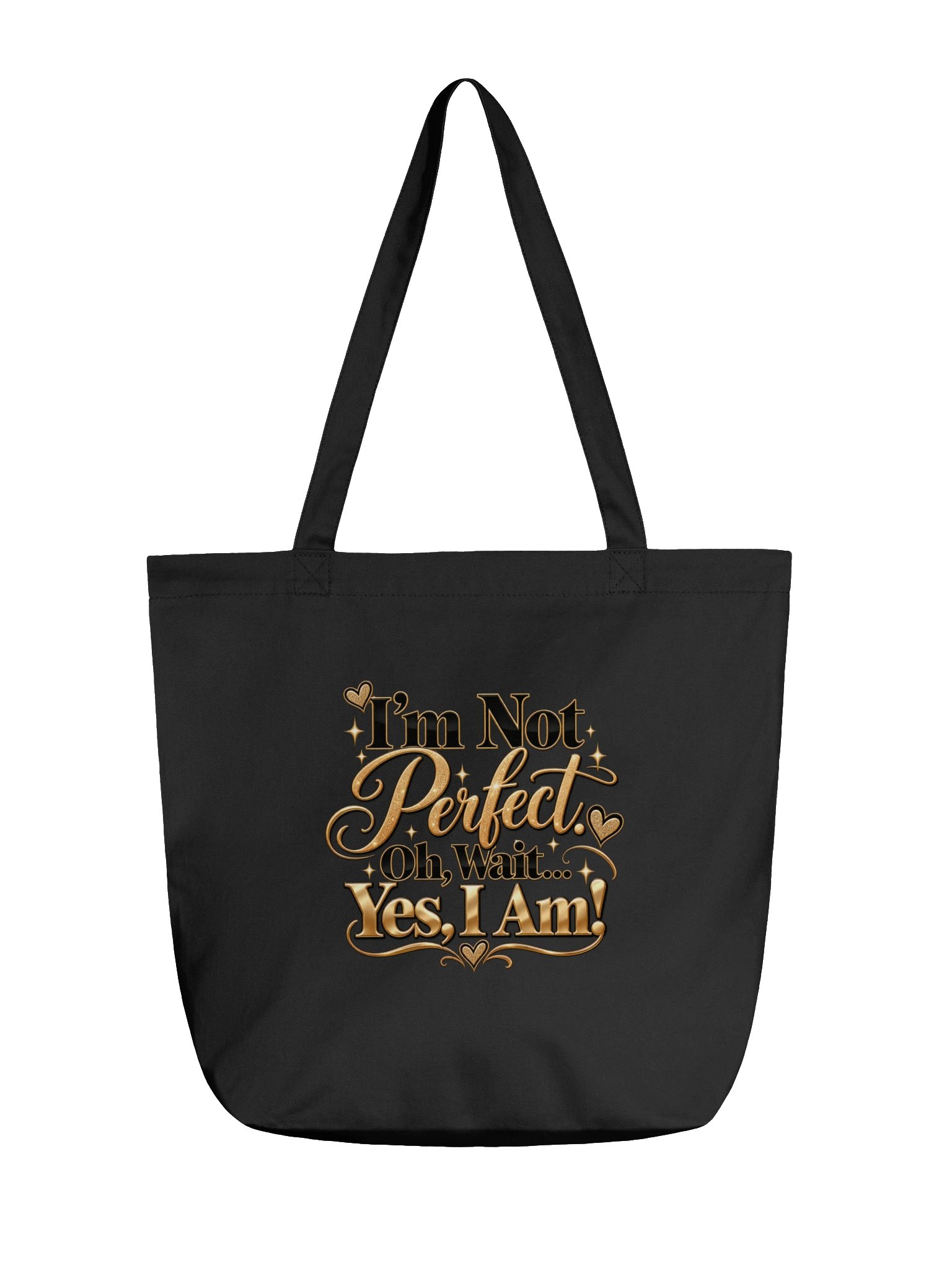 I’m Not Perfect Sparkle Tote product image (1)