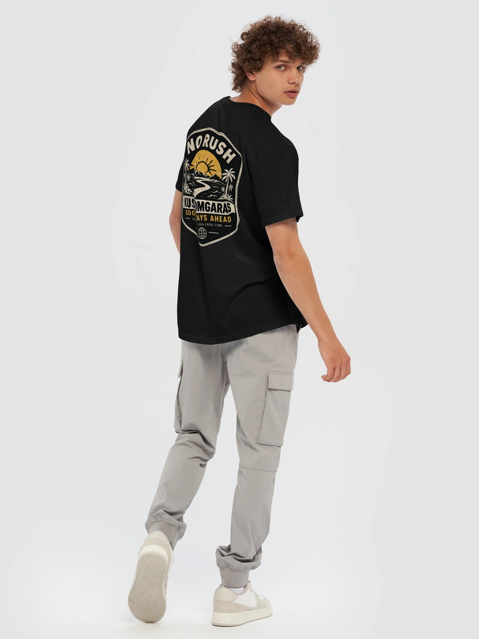 No Rush, Good Days Ahead Kustom Garas T-Shirt product image (6)