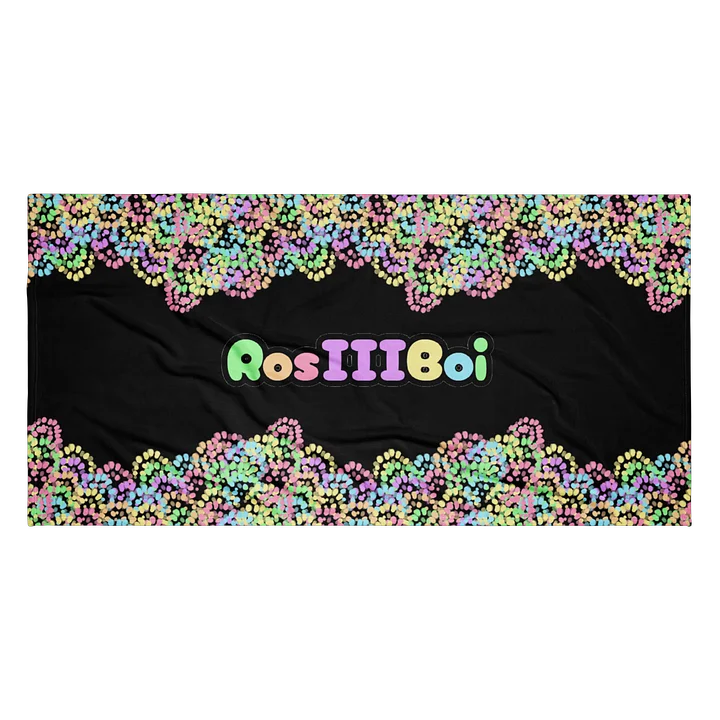 "RosiiiBoi" Spotty Towel - Black product image (2)