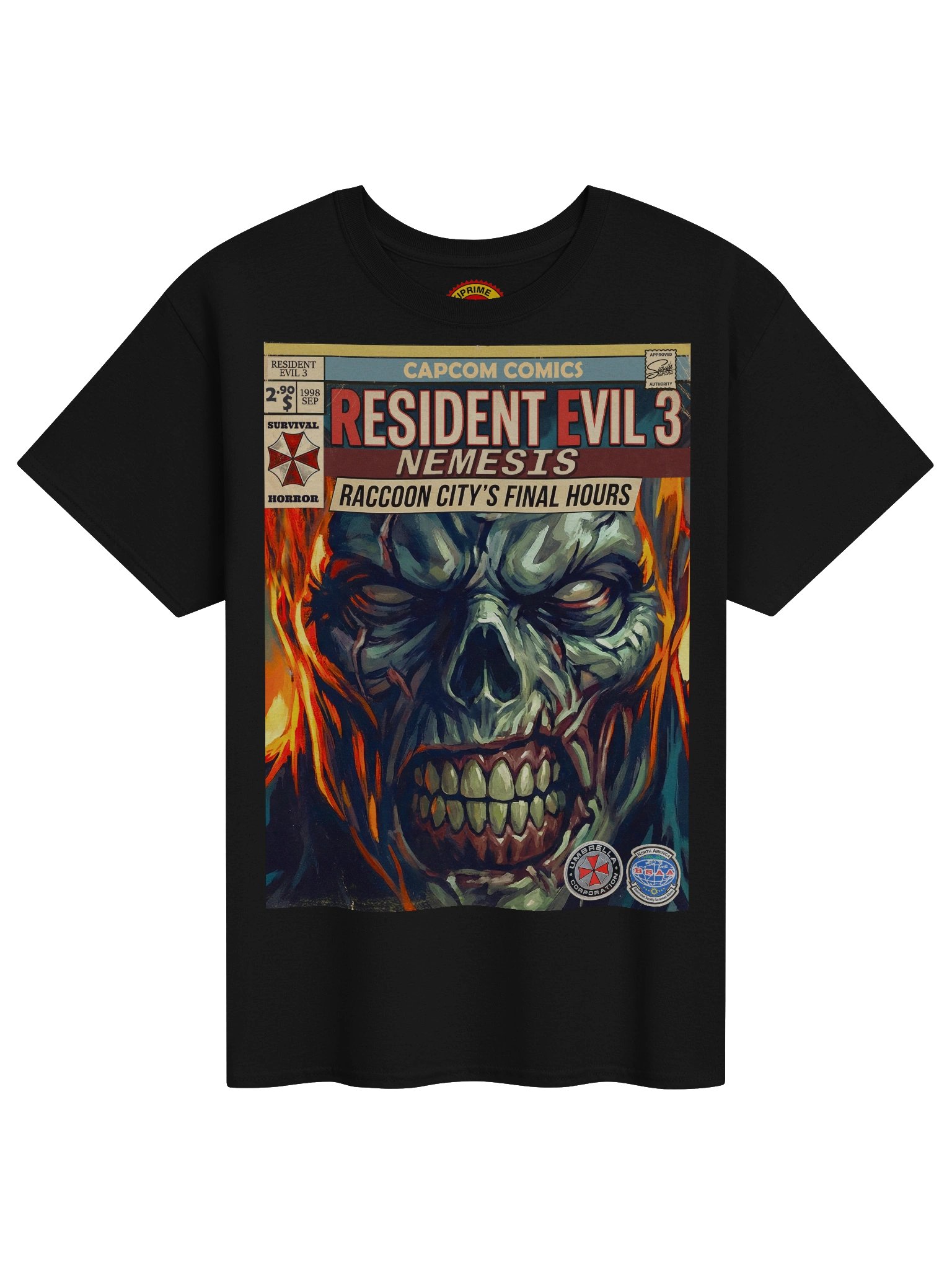Resident Evil 3 Nemesis Comic Art T-Shirt product image (1)