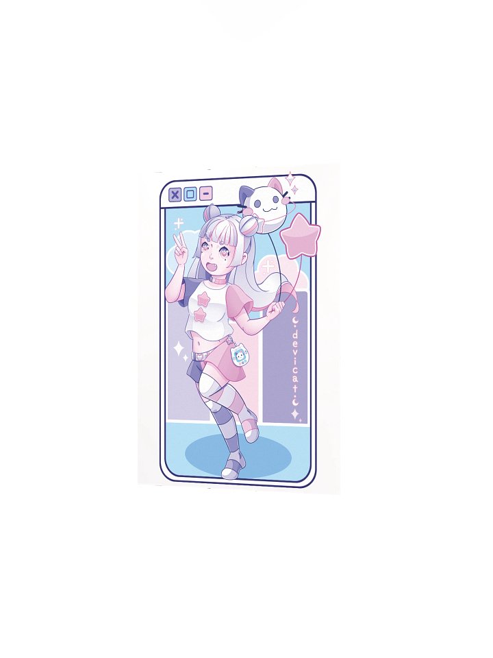 CandiCat Chibi Gamer Girl 2024 Print product image (2)