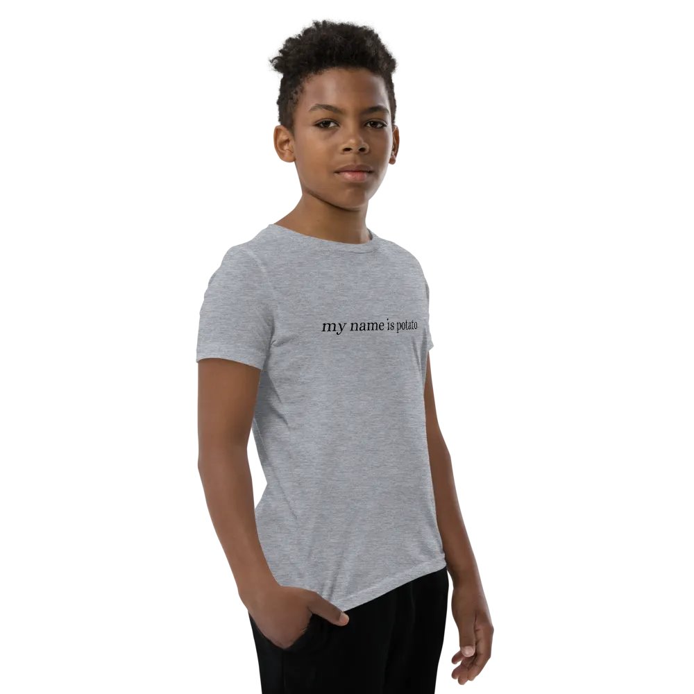'my name is potato' kids shirt product image (9)