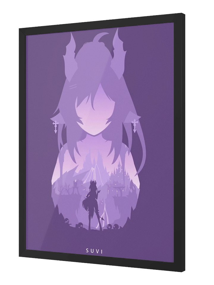 Suvi Splash Art Poster Framed product image (2)
