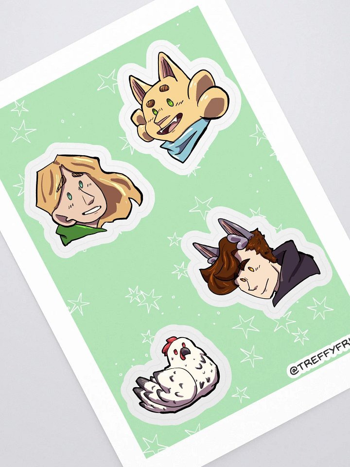 Hey, Squashcat! Main Characters Sticker Sheet product image (1)