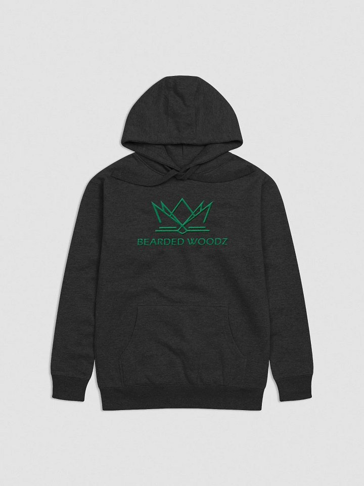Men's Classic Bearded Woodz Hoodie (Green Embroidery) product image (1)